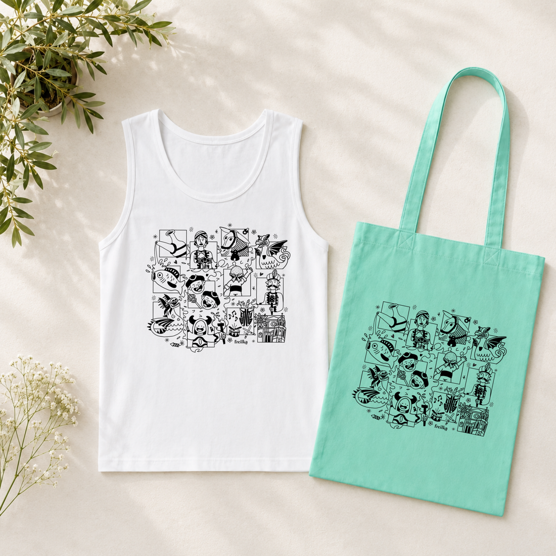Pack Samarreta Tirants Ample + Tote Bag (Varis Colors)