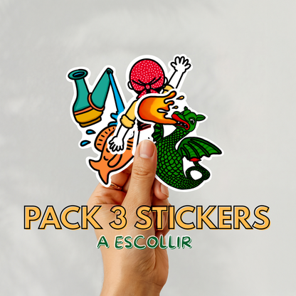 Pack 3 Stickers Festa Major VNG