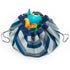 Saco Play & Go Impermeable OUTDOOR Azul Rayas Verdes