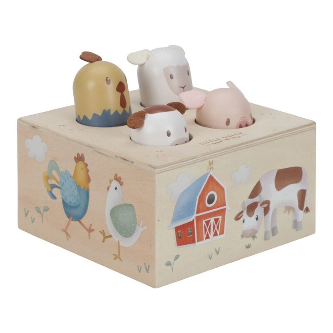 Pop Up Madera Animales Granja Little Dutch