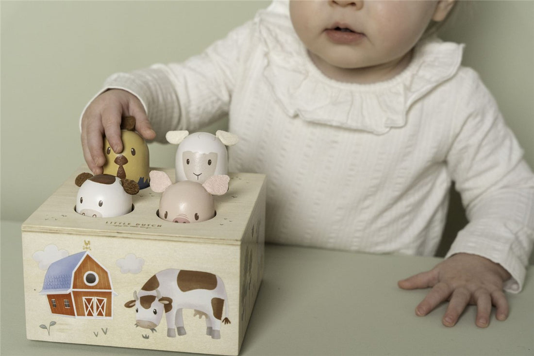 Pop Up Madera Animales Granja Little Dutch