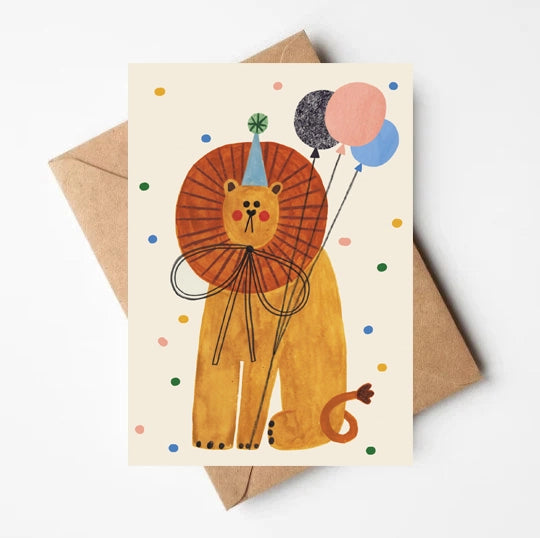 Postal PARTY LION Daria Solak