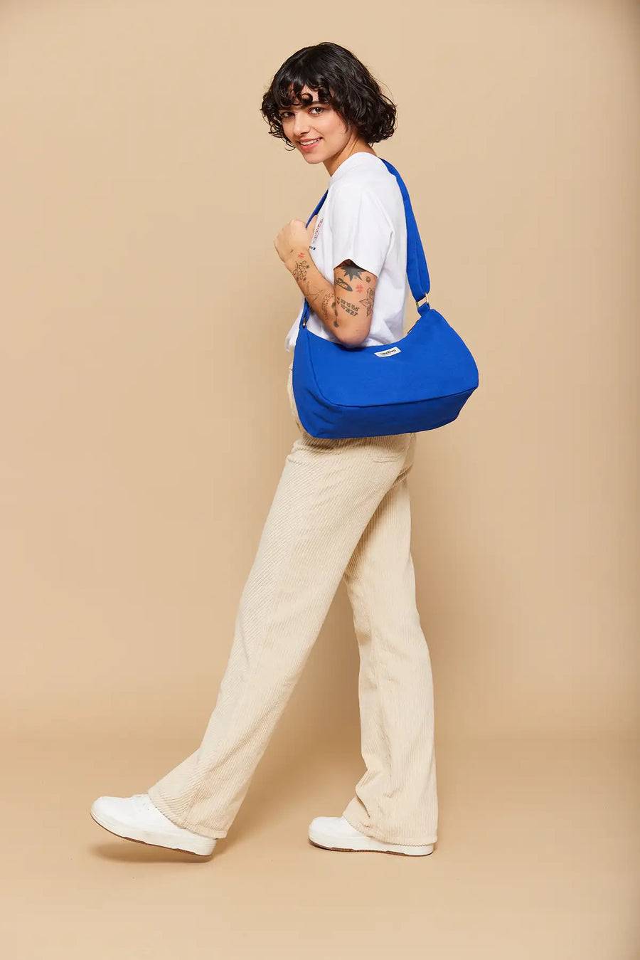 Bolso Rosa Bandolera Azul Eléctrico