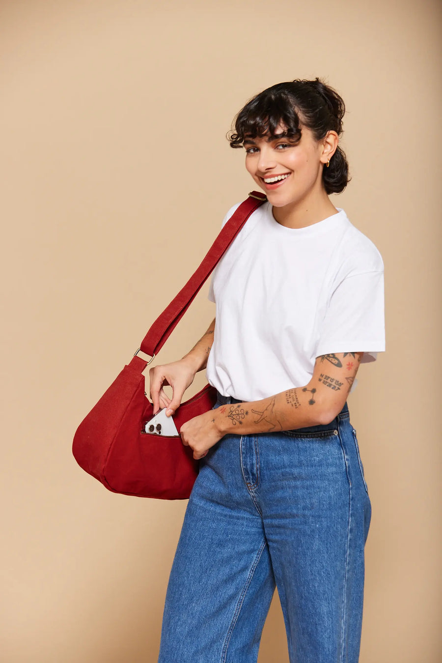 Bolso Rosa Bandolera Terracota