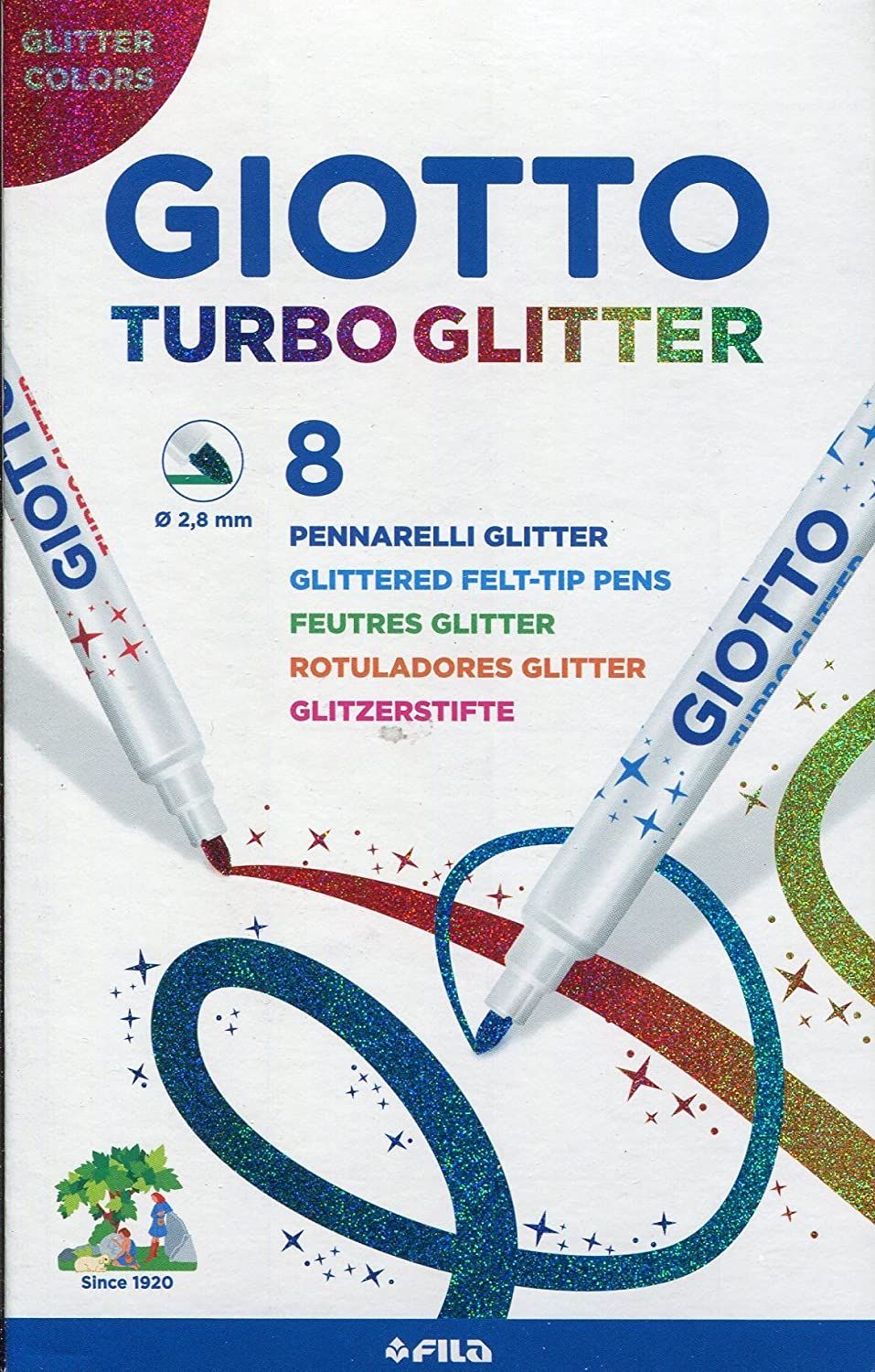 Rotuladores Purpurina Turbo Glitter Giotto
