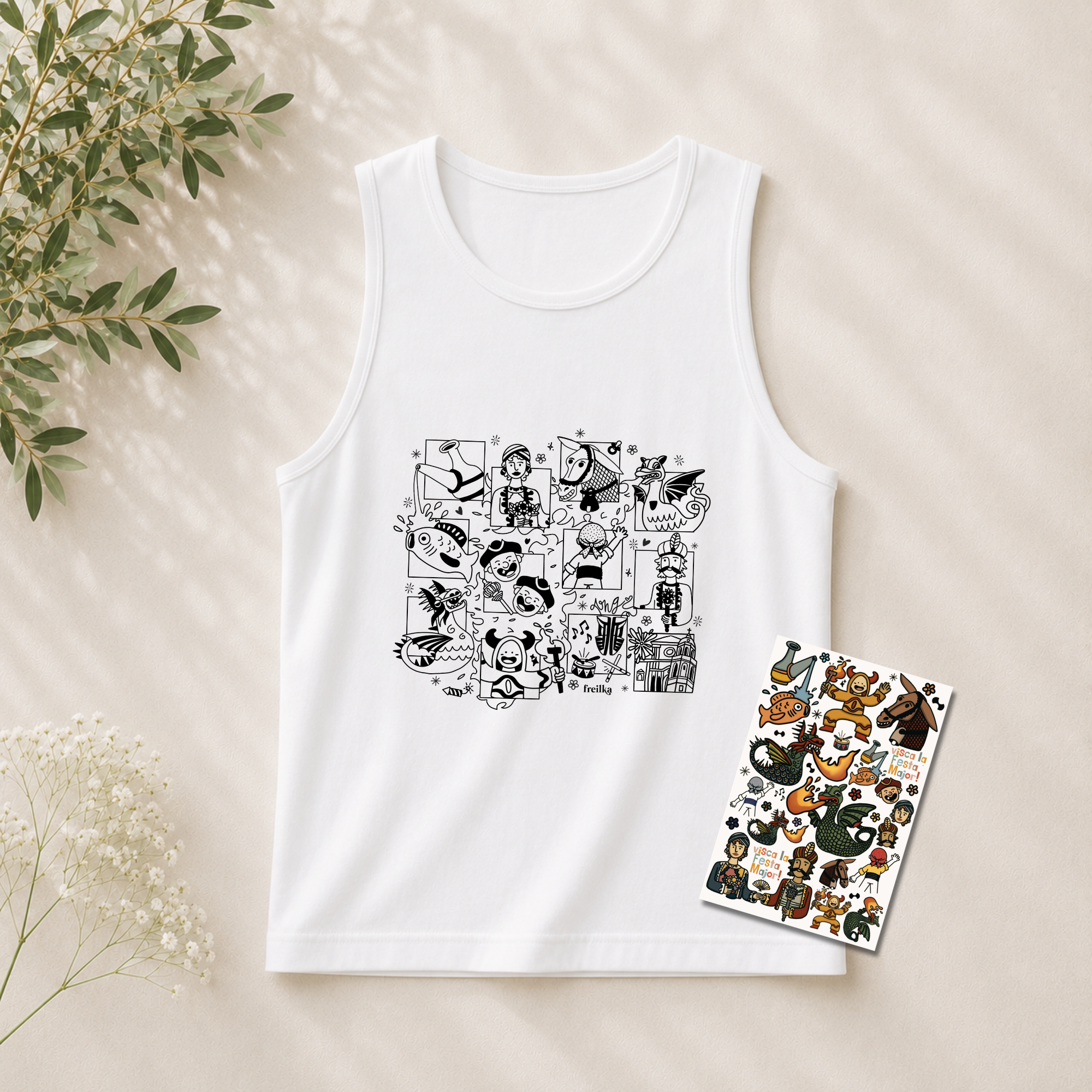 Pack Samarreta Tirants Ample + Tattoos