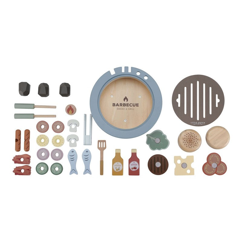 Set Barbacoa Madera Little Dutch