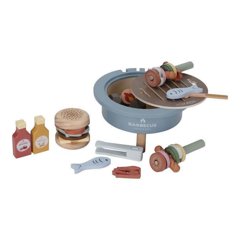 Set Barbacoa Madera Little Dutch