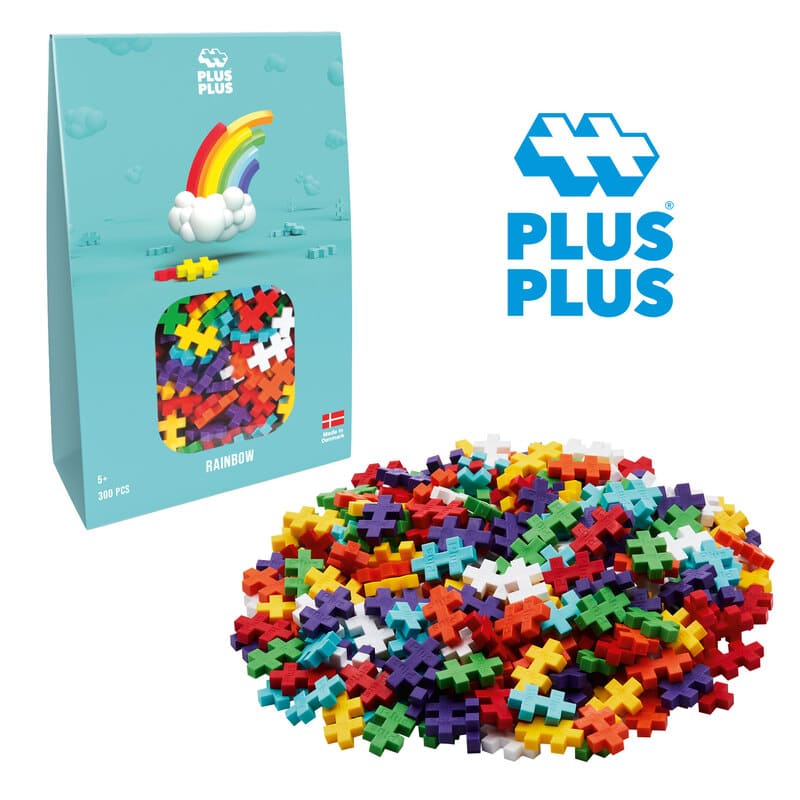 Sobre Puzzle Construcciones Plus Plus 300 piezas Arcoiris